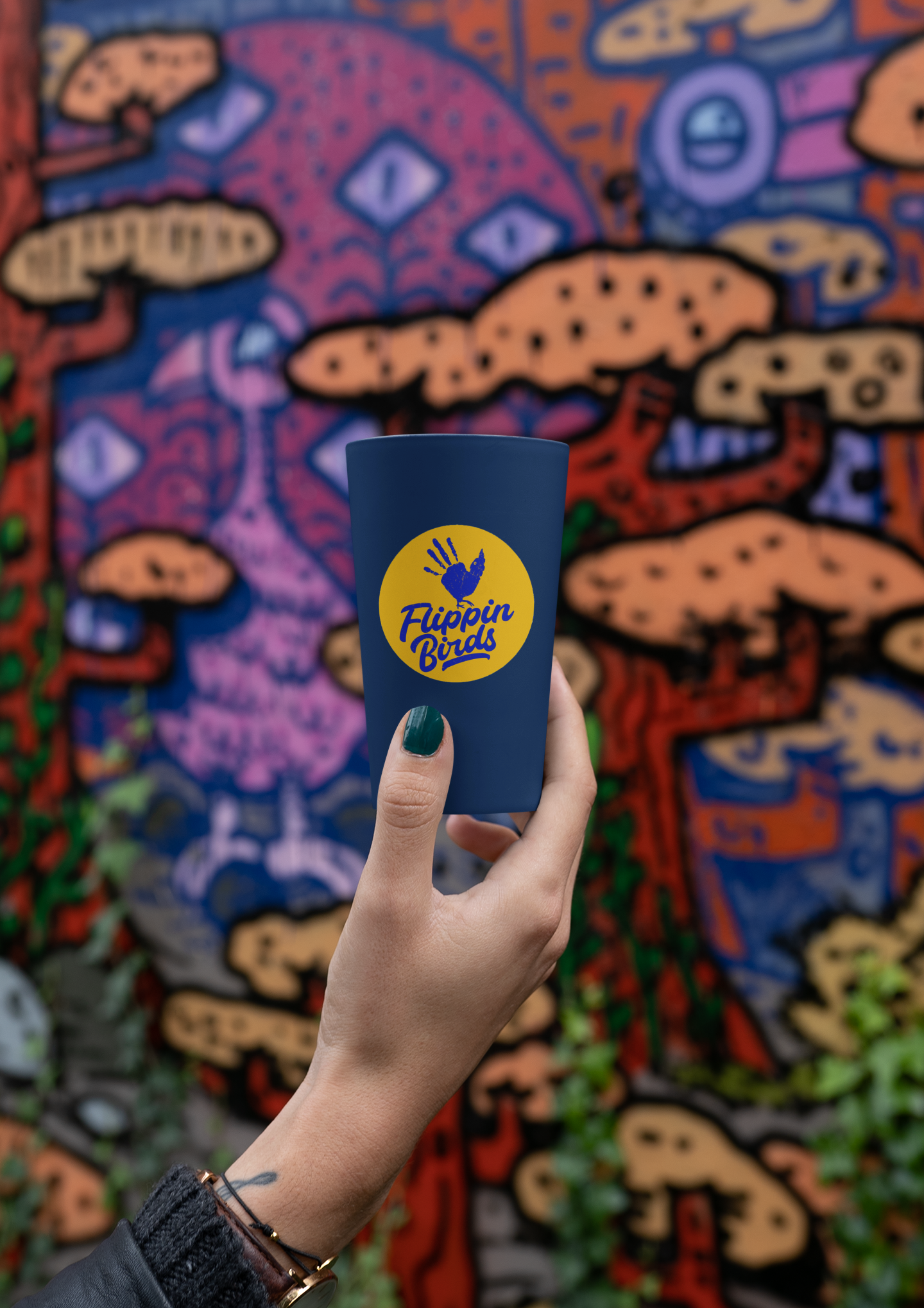 Flippin Birds 16oz Cup